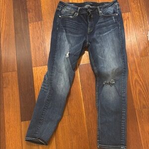 Voss 31  25length stretch Distressed Blue Denim Jeans